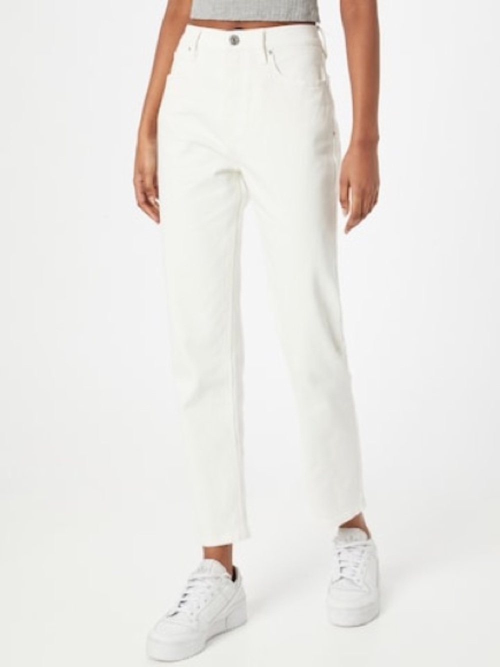 Tomorrow Teresa High Rise Straight Leg Jeans Ecru White Size 25